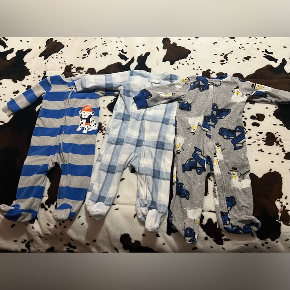 Carter’s Baby Boy FLEECE Pajamas 6months - Picture 1 of 6
